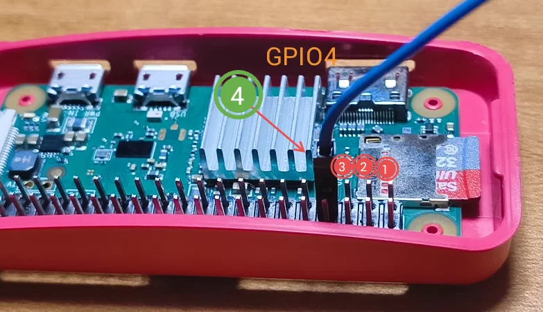 GPIO4 on Raspberry Pi Zero 2 W
