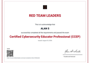 Certified Cybersecurity Educator Professional (CCEP)